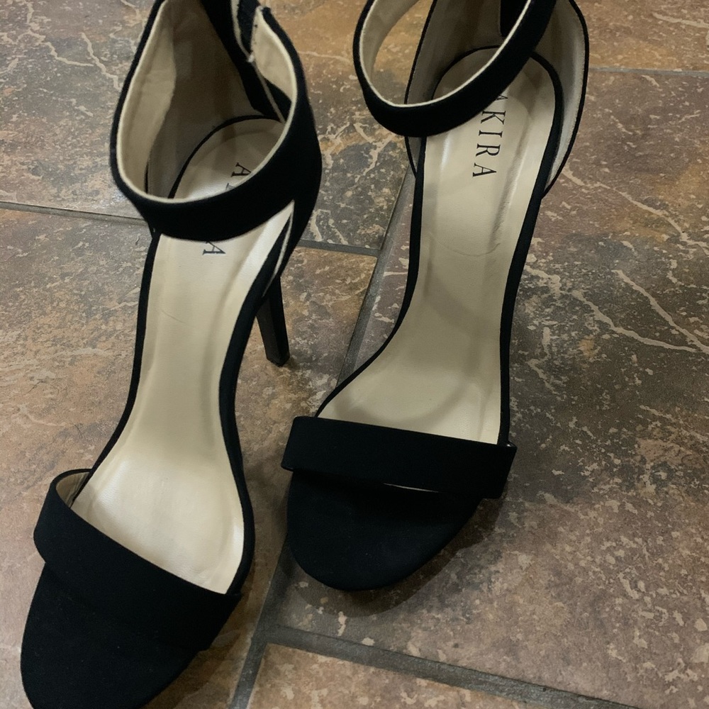 All black heels